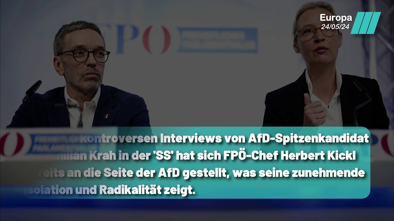 Kickl und die AfD ohne Verbündete in Europa