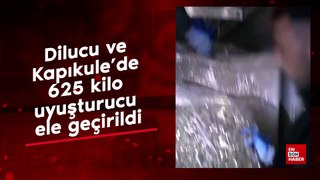 Dilucu ve Kapıkule'de 625 kilo uyuşturucu ele geçirildi