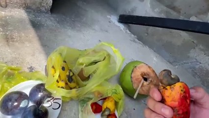 I got third degree burns - by eating a fruit