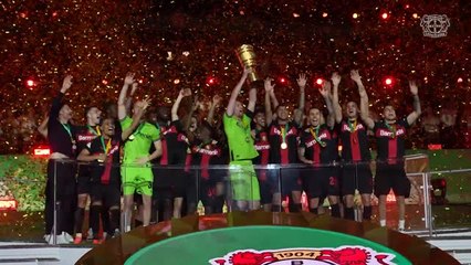 Alonso's Leverkusen lift DFB-Pokal trophy