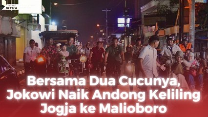 Bersama Dua Cucunya, Jokowi Naik Andong Keliling Jogja ke Malioboro
