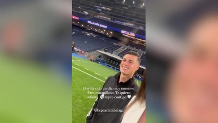 El emotivo vídeo de la mujer de Kepa el día del adiós del portero