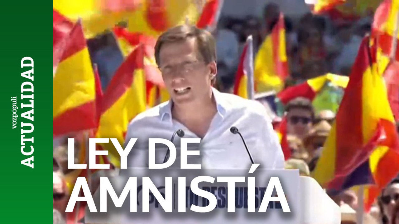 Martínez-Almeida: "Pedro Sánchez amnistía a delincuentes para salvar su presidencia del Gobierno"