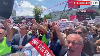 Tandoğan'da Büyük Emekli Mitingi düzenlendi