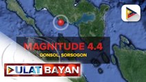Sorsogon, niyanig ng magnitude 4.4 na lindol