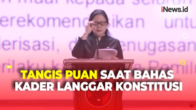 Sambil Menangis, Puan Maharani Minta Maaf Ada Kader Tak Beretika dan Langgar Konstitusi