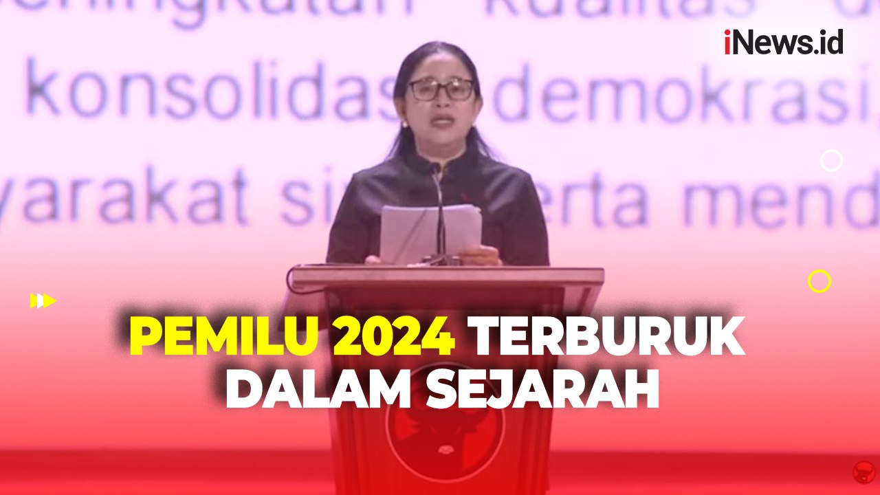 Di Rakernas PDIP ke-V, Puan Sebut Pemilu 2024 Terburuk Sepanjang Sejarah