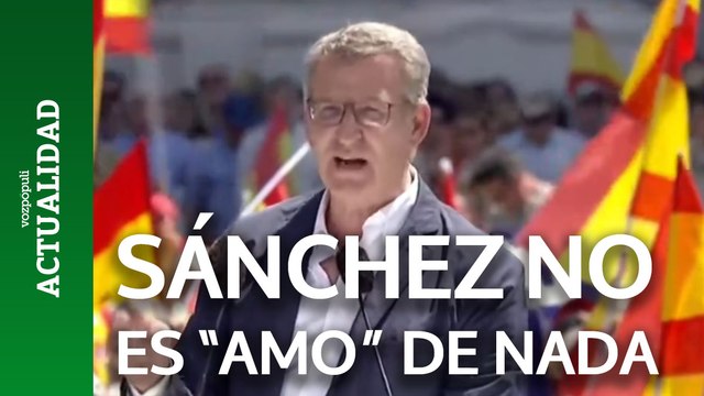 Feijóo sobre los ministros que califican a Sánchez de amo : No es el amo de nada. España no tiene amo