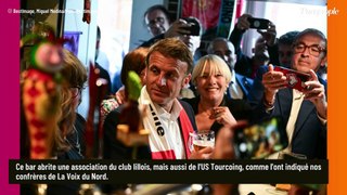 PHOTOS Emmanuel Macron déguste une bière avant d'enlacer chaleureusement Kylian Mbappé pour son dernier match au PSG