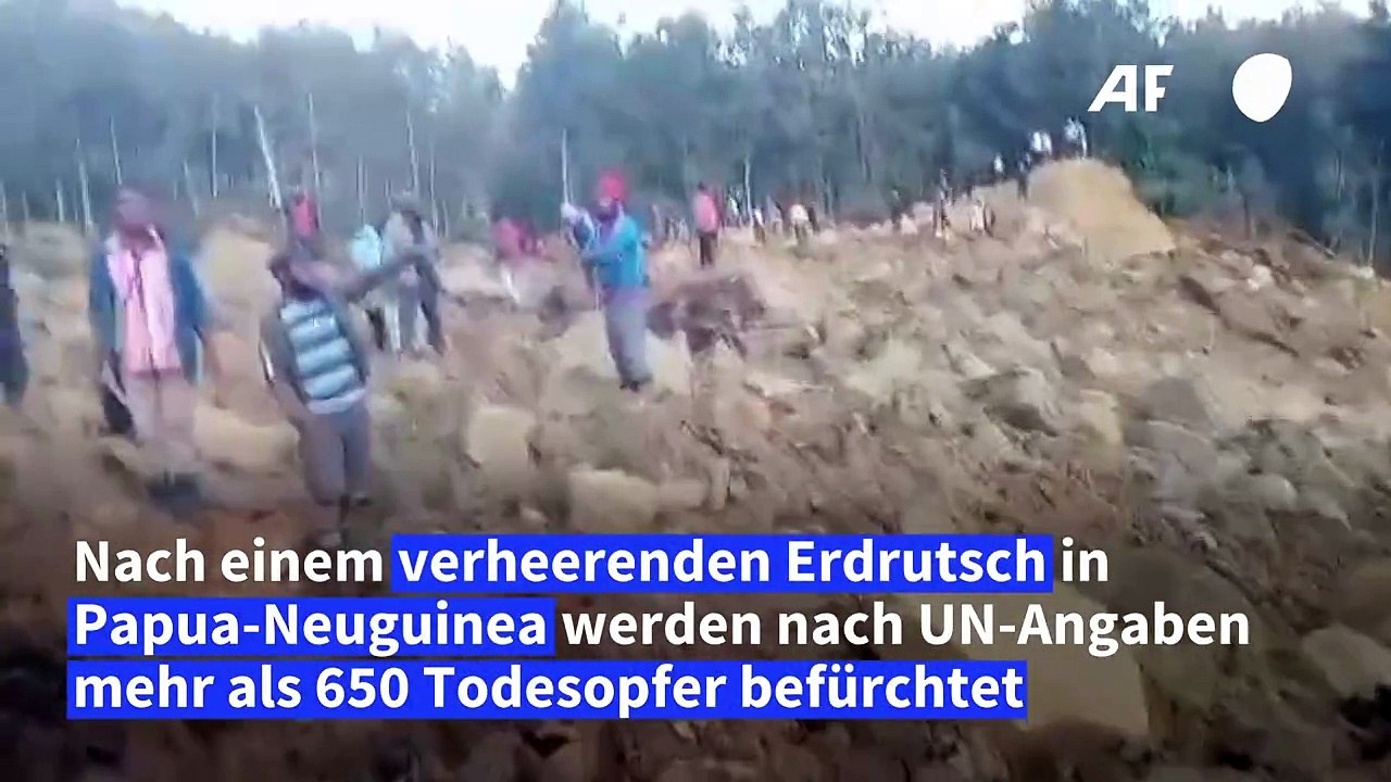 Nach Erdrutsch in Papua-Neuguinea etwa 670 Tote befürchtet