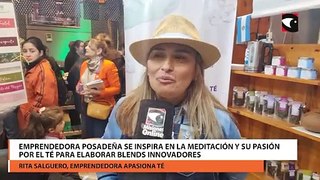 Emprendedora posadeña se inspira en la meditación y su pasión por el té para elaborar blends innovadores