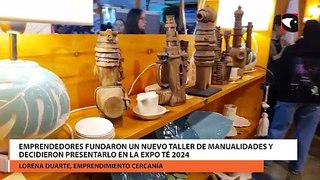 Emprendedores fundaron un nuevo taller de manualidades y decidieron presentarlo en la Expo Té 2024