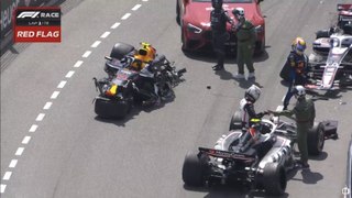 Formula 1'in Monaco ayağında büyük kaza!
