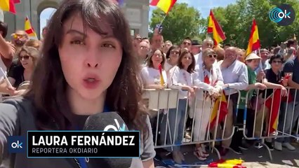 Los manifestantes del PP: "Necesitamos que salga ese presidente que tenemos en el Gobierno de España"