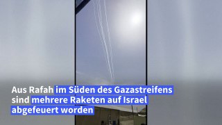Mehrere Raketen aus dem Gazastreifen auf Israel abgefeuert