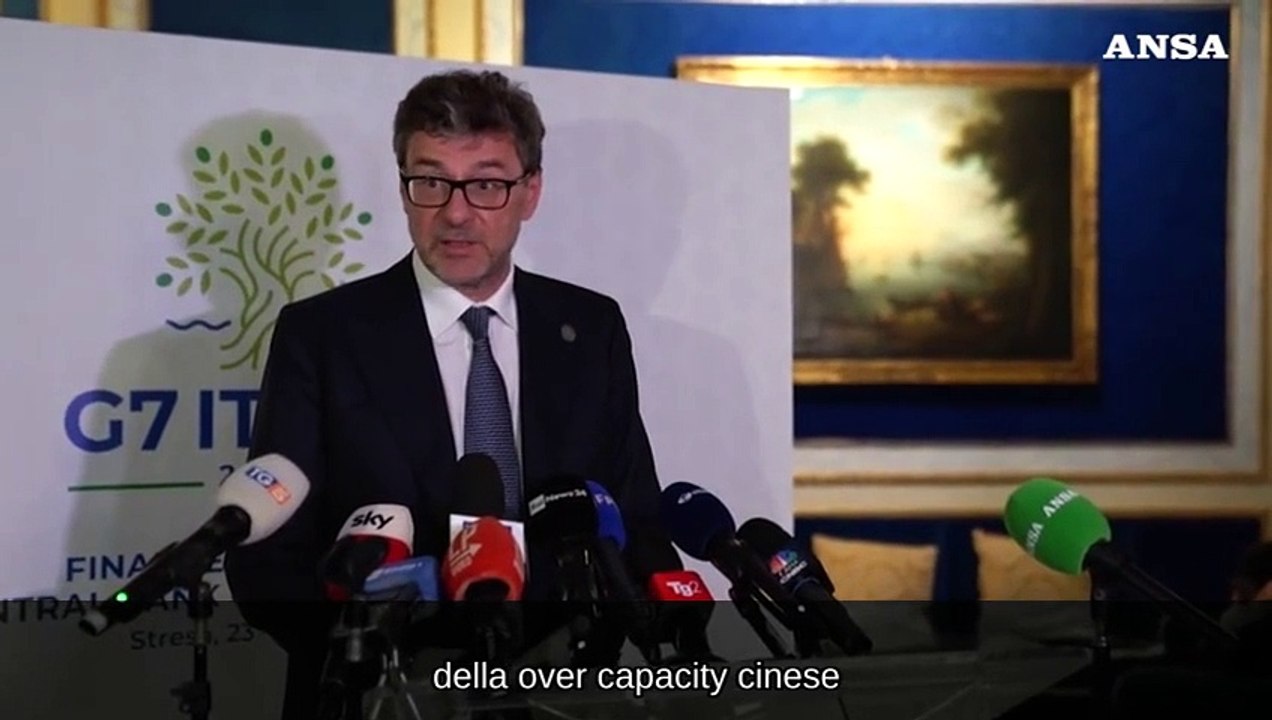 G7 Economia e Finanze, Giorgetti: "Regole per bilanciare sicurezza e libero commercio con la Cina"