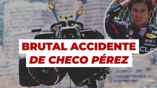 El brutal accidente de Checo Pérez en Mónaco