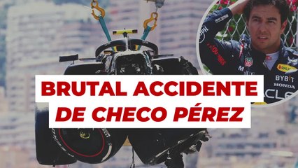 El brutal accidente de Checo Pérez en Mónaco