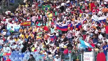El papa Francisco celebró la primera Jornada Mundial de los Niños en el estadio de Roma