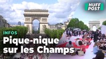 À Paris, les Champs-Élysées se transforment en pique-nique géant