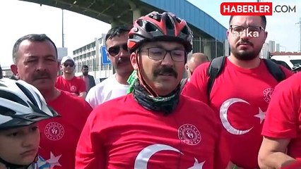 Iğdır'da Şehitlere Saygı Temalı Bisiklet Turu Gerçekleştirildi