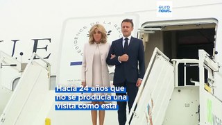 Macron llega a Alemania en la primera visita de Estado de un presidente francés en 24 años