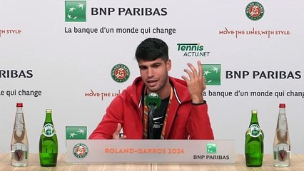 Tennis - Roland-Garros 2024 - Carlos Alcaraz : "I don’t feel as comfortable as before"