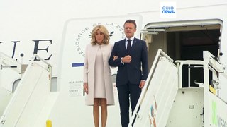 Macron arrives in Germany for the first state visit by a French president in 24 years