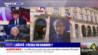 Hommage à Robert Badinter: l'émotion de sa veuve, Élisabeth Badinter, qui exprime sa 