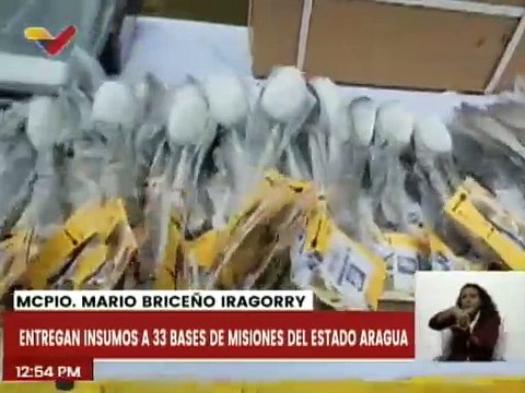 Aragua | Gobierno Bolivariano entrega insumos para el beneficio de los habitantes del mcpio. Mario Briceño Iragorry