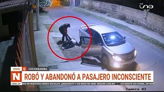 CBBA VIDEO DEL ROBO A UN TAXISTA A PASAJERO