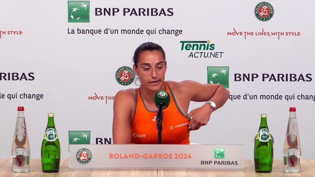 Tennis - Roland-Garros 2024 - Caroline Garcia : Je contente de moi...
