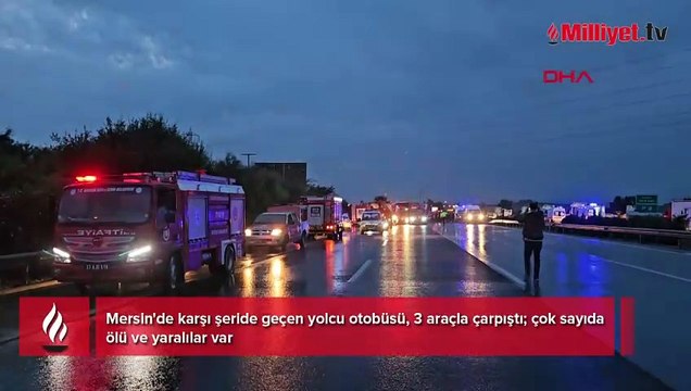 Mersin'de zincirleme kaza! Çok sayıda ölü ve yaralı var