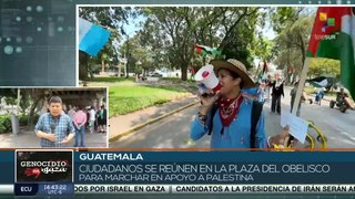 Guatemala se movilizó en apoyo a la causa Palestina