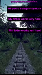 20.  Aprende a decir en Ingles: My father works very hard.
