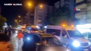 Bursasporlular ile Galatasaraylılar arasında arbede! Cep telefonu kamerasına yansıdı