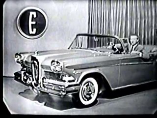 1958 Ford Edsel car TV commercial