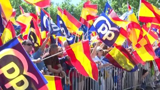 La oposición española sale a las calles de Madrid contra Pedro Sánchez y la amnistía