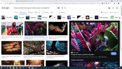  Como PONER una IMAGEN del JUEGO del CALAMAR como FONDO de ESCRITORIO en WINDOWS 11 y 10 FÁCIL