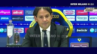 Verona-Inter 2-2 * Inzaghi: Grandissimo rapporto con Zhang, presto conoscerò la nuova proprietà.