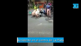 Accidente en el centro de La Plata