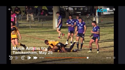 Malik Aitken Scores for Tumut Against Gundagai 🏉