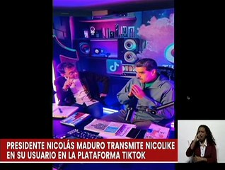 Presidente Nicolás Maduro da inicio al NicoLike en su cuenta de TikTok