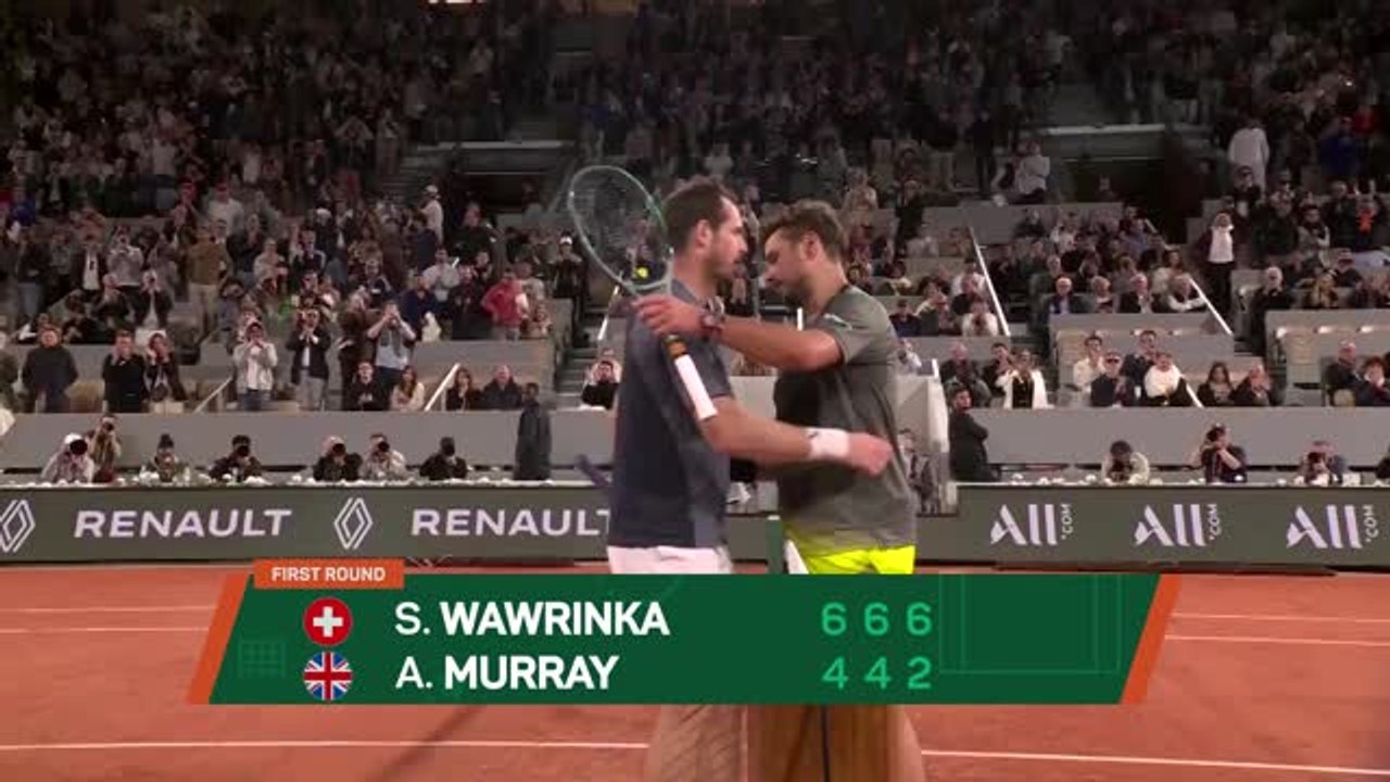 Murray's possible French Open swansong ended by Wawrinka