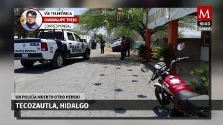 Un policía pierde la vida durante un operativo de seguridad en Hidalgo