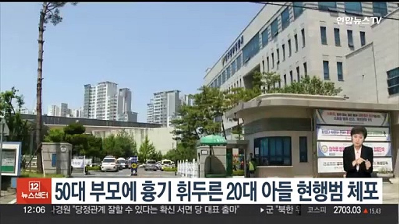 50대 부모에 흉기 휘두른 20대 아들 현행범 체포