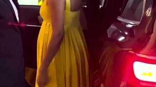 Deepika Padukone Shows Off Her Baby Bump In A Yellow Dress!