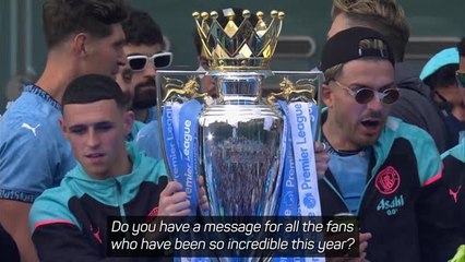 'Four in a row!' - Man City celebrate record Premier League title