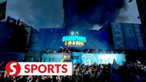 Champions Manchester City celebrate fourth successive title in blue parade