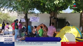 Migrantes se enferman por la ola de calor